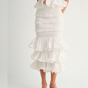 NWT LoveShackFancy Style Midi Skirt